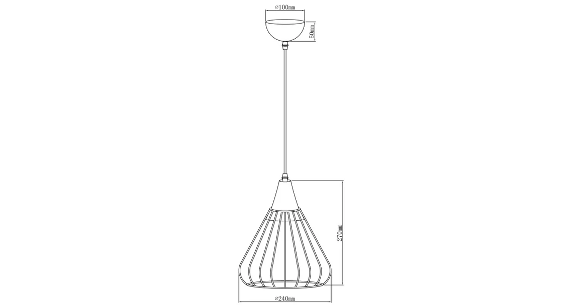 Kép 6/6 - Lámpa Mennyezeti lámpatest TESS,2578,AC220-240V,50/60Hz,1*E27,IP20,átmérő 24cm,egyes,kék