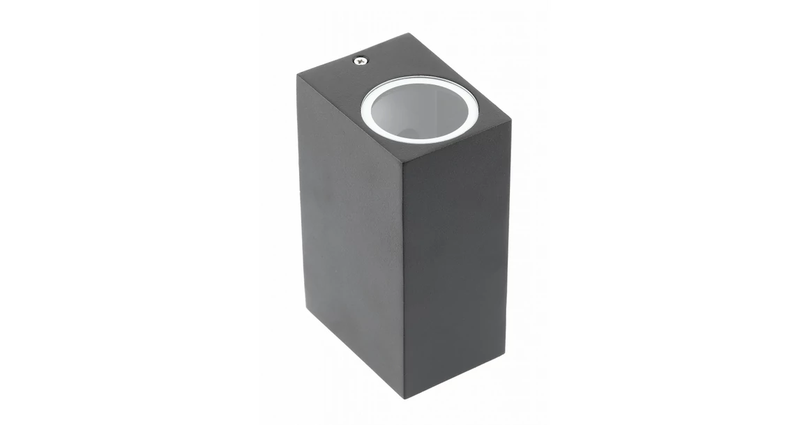 Kép 1/4 - Lámpa Fali lámpa TIAGO négyzet, 2 irányú, GU10, MAX.2x35W, IP54 AC220-240V, 50/60Hz, fekete