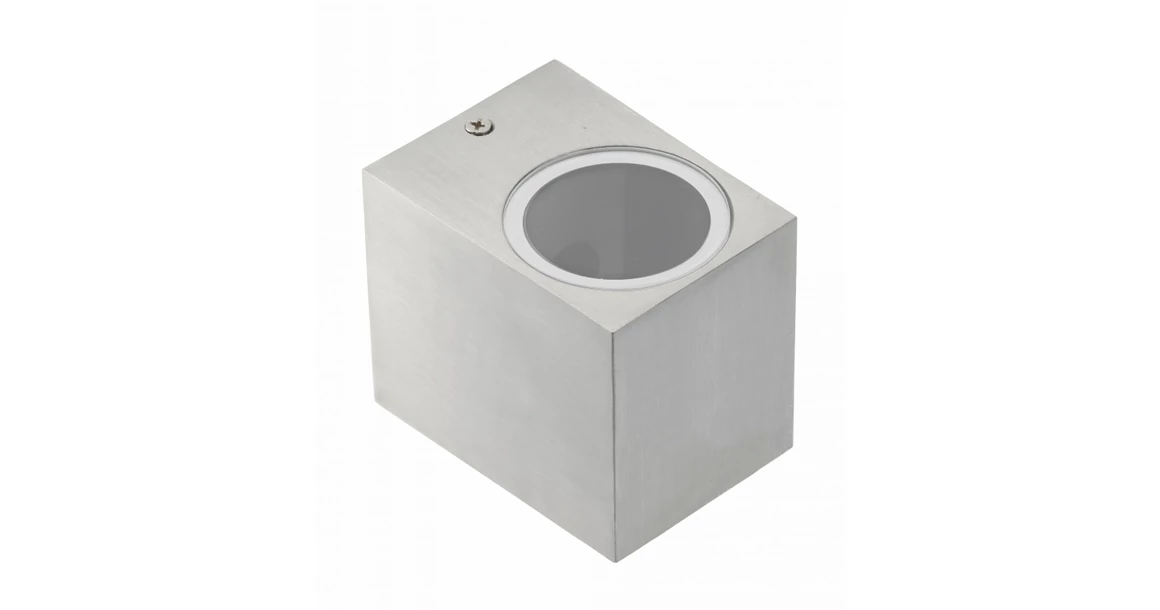 Kép 1/2 - Lámpa Fali lámpa TIAGO négyzet, 1 irányú, GU10, MAX.35W, IP54 AC220-240V, 50/60Hz, inox