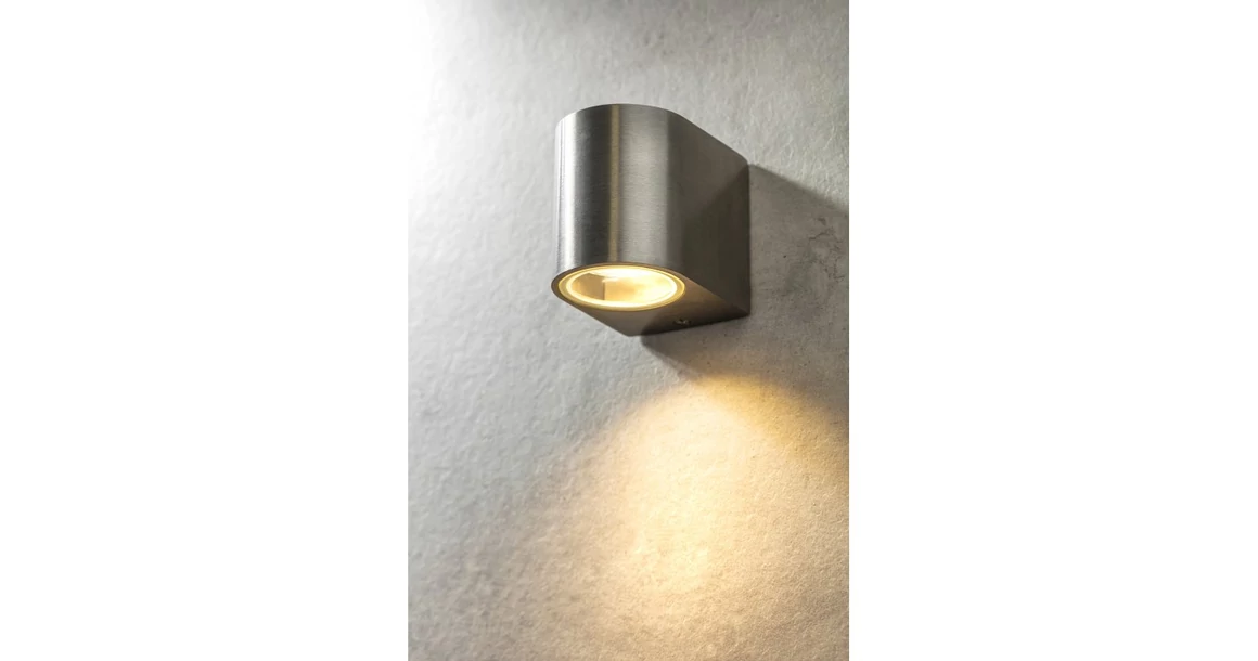 Kép 2/3 - Lámpa Fali lámpa TIAGO 1 irányú, GU10, MAX. 35W, IP54, AC220-240V, 50/60Hz, inox