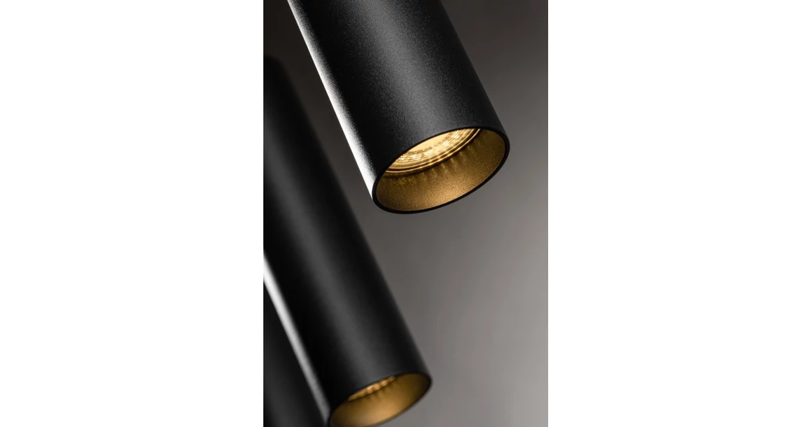 Kép 4/8 - Lámpa Mennyezeti lámpatest TRESOS II, 3xGU10, aluminum, IP20, max. 3x20W, fekete