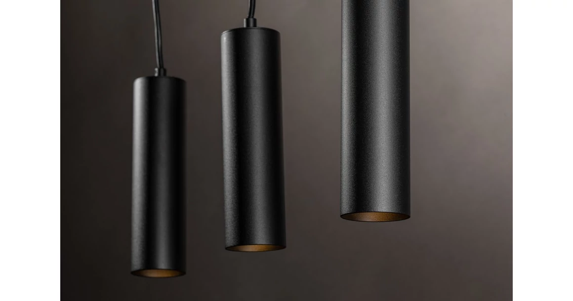 Kép 7/8 - Lámpa Mennyezeti lámpatest TRESOS II, 3xGU10, aluminum, IP20, max. 3x20W, fekete