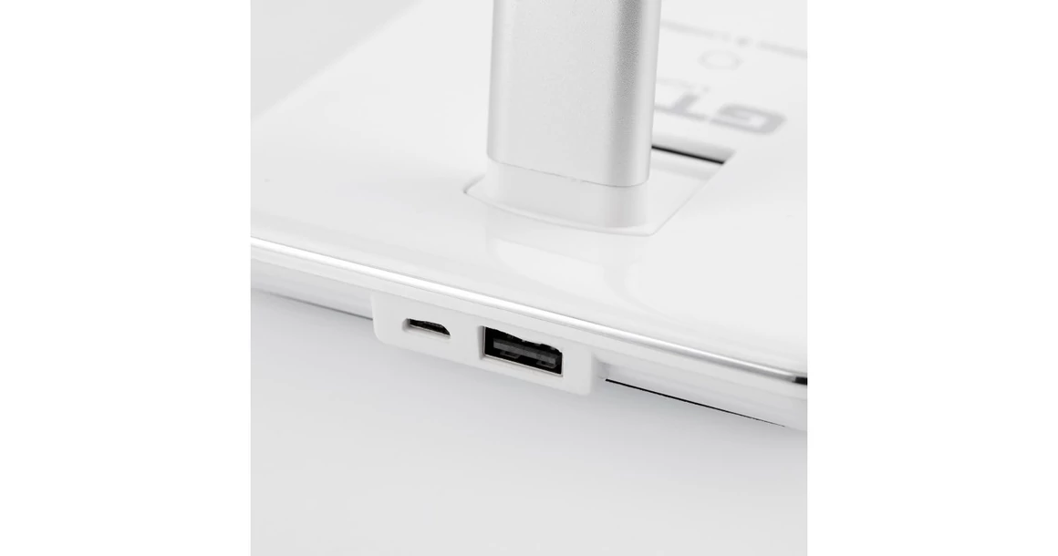 Kép 5/7 - Lámpa Asztali TRITTON 6W, 340lm, AC220-240V, 4-CCT, Wireless töltő, USB, PF>0,5, RA>80, fehér