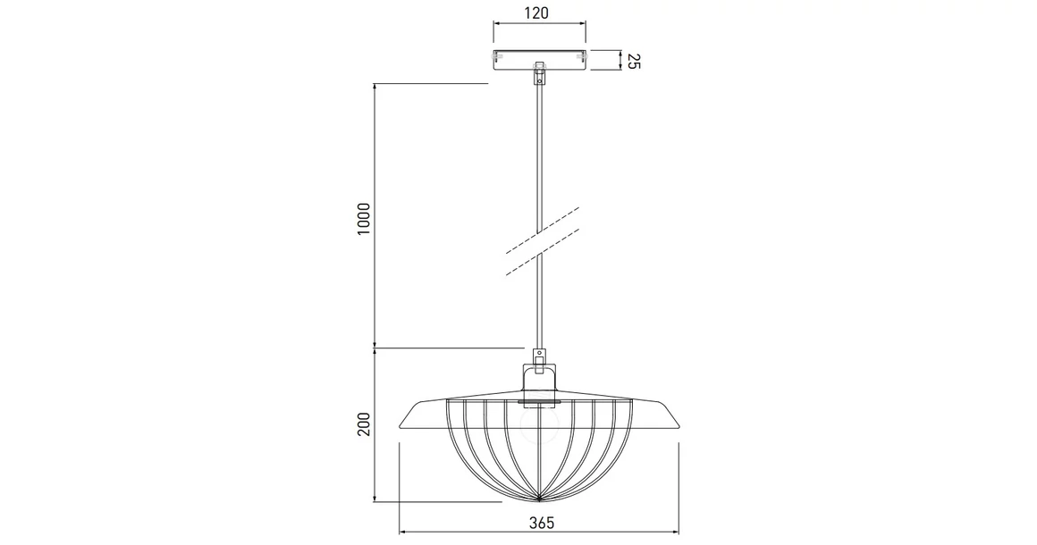 Kép 6/6 - Lámpa Mennyezeti lámpatest TULIP,3444,AC220-240V,50/60Hz,1*E27,IP20,átmérő 36cm,egyes,fekete/arany