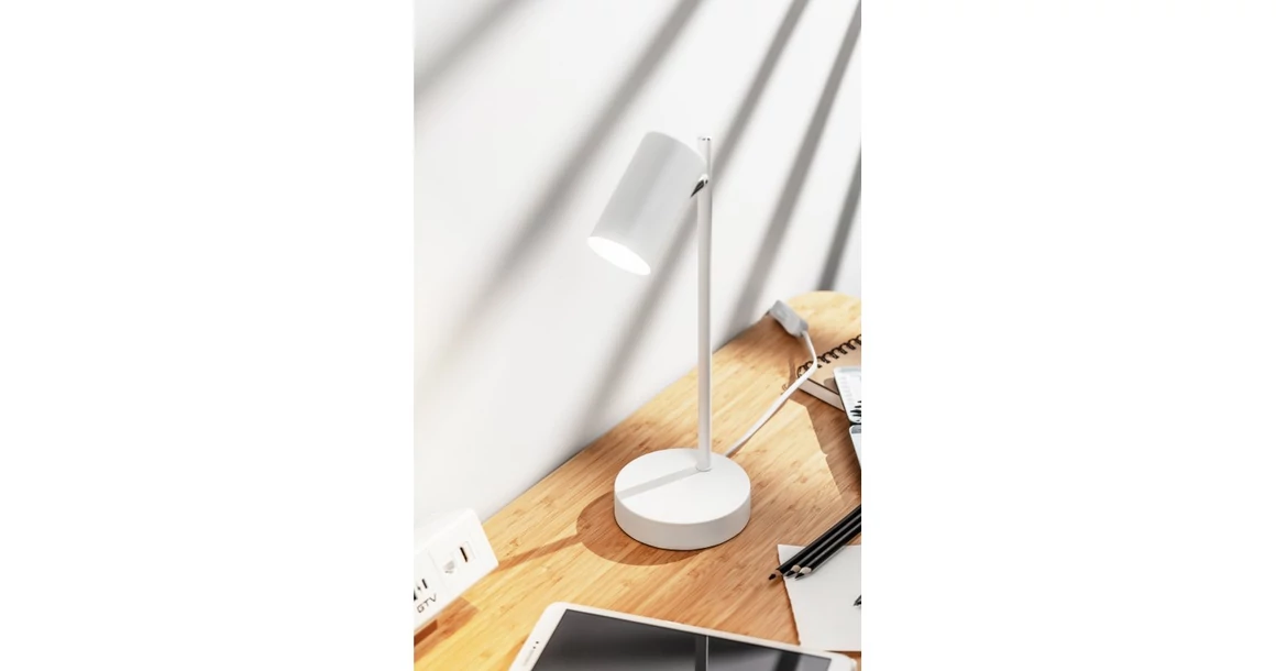 Kép 2/5 - Lámpa Asztali VENETO, IP20, max. 20W, 1xGU10, fehér