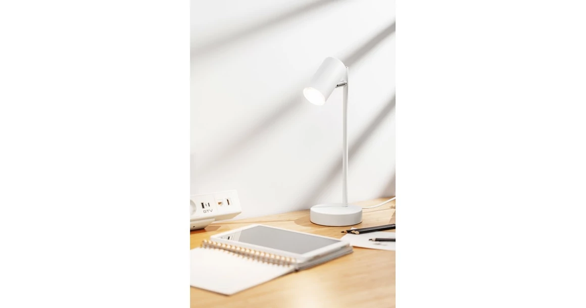 Kép 3/5 - Lámpa Asztali VENETO, IP20, max. 20W, 1xGU10, fehér