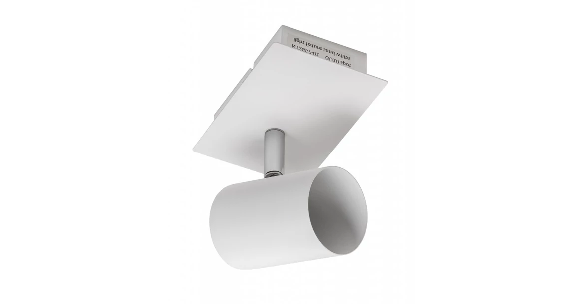 Kép 1/5 - Lámpa Mennyezeti lámpatest VENETO, IP20, max. 20W, 1 x GU10, kör, fehér