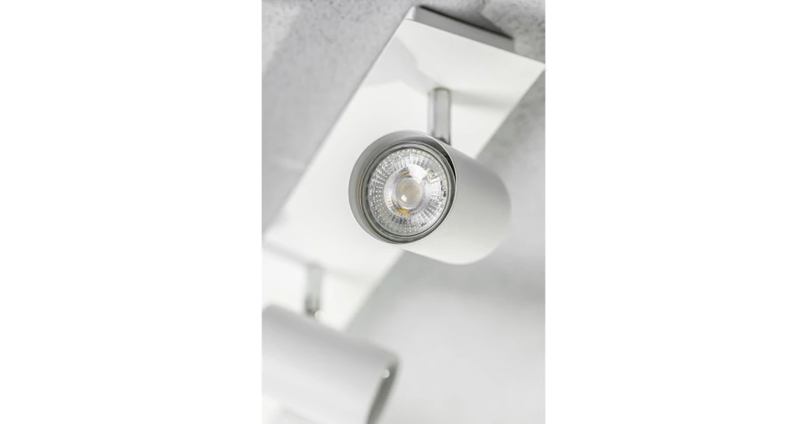 Kép 5/6 - Lámpa Mennyezeti lámpatest VENETO, IP20, max. 20W, 2 x GU10, kör, fehér