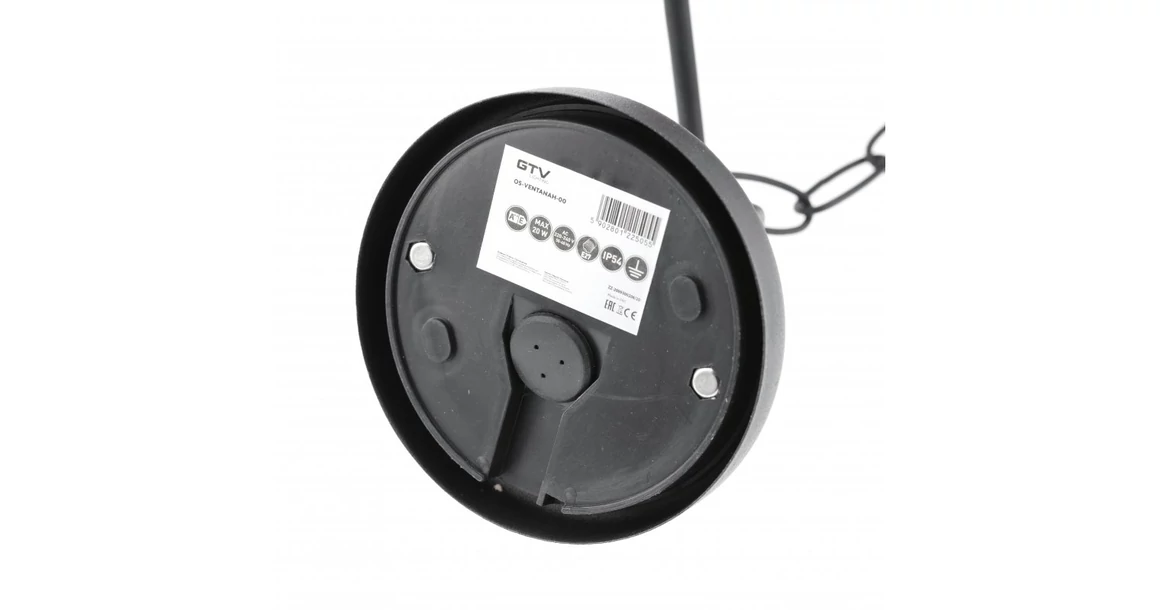 Kép 4/6 - Lámpa Kerti lámpatest VENTANA-H, E27,, MAX. 20W, IP54, AC220-240V, 50-60Hz, fekete