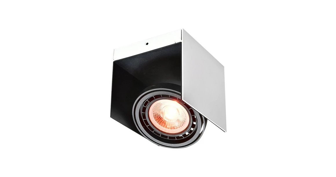 Kép 1/3 - Lámpa Mennyezeti lámpatest Verso,4236,AC220-240V, 50/60 Hz, IP 20,1*GU10, ES111, egyes, fehér/fekete