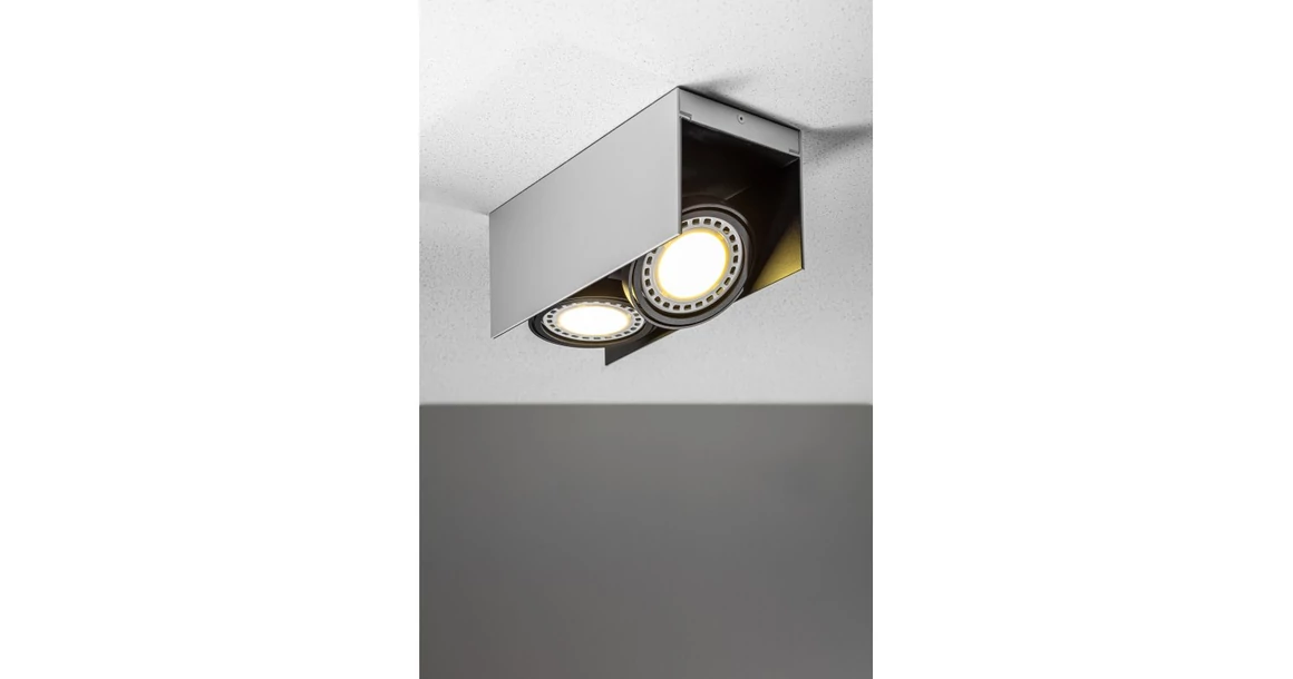 Kép 3/4 - Lámpa Mennyezeti lámpatest Verso,4250,AC220-240V, 50/60 Hz, IP 20,2*GU10, ES111, dupla, fehér/fekete