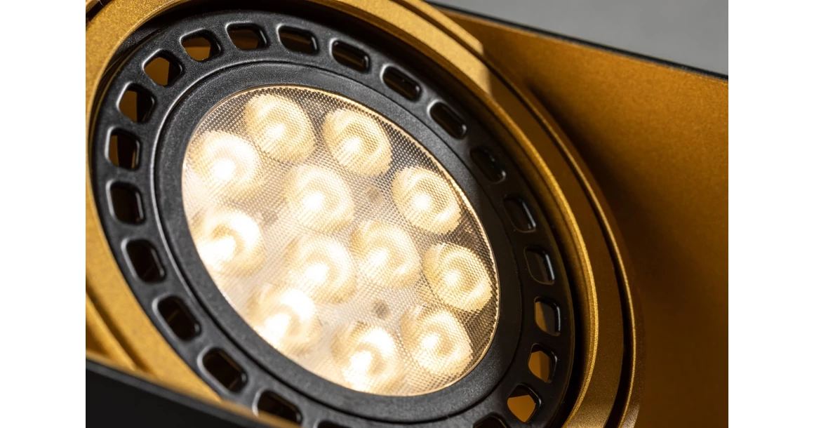 Kép 3/5 - Lámpa Mennyezeti lámpatest Verso,4212,AC220-240V, 50/60 Hz, IP 20,2*Gu10,ES111, dupla, fekete/arany