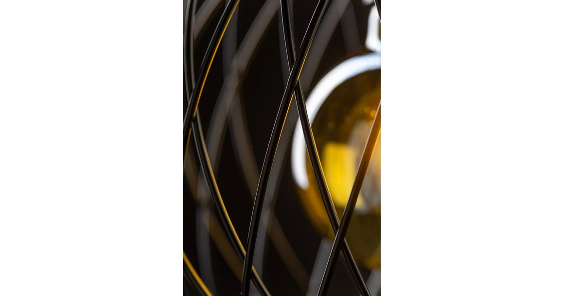 Kép 3/7 - Lámpa Mennyezeti lámpatest VIELA 1,6972,AC220-240V,50/60Hz,1*E27,IP20,átmérő 25cm,egyes,fekete/arany