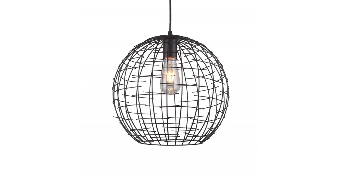 Kép 1/5 - Lámpa Mennyezeti lámpatest VIELA 2,6996,AC220-240V,50/60Hz,1*E27,IP20,átmérő 35cm,egyes,fekete