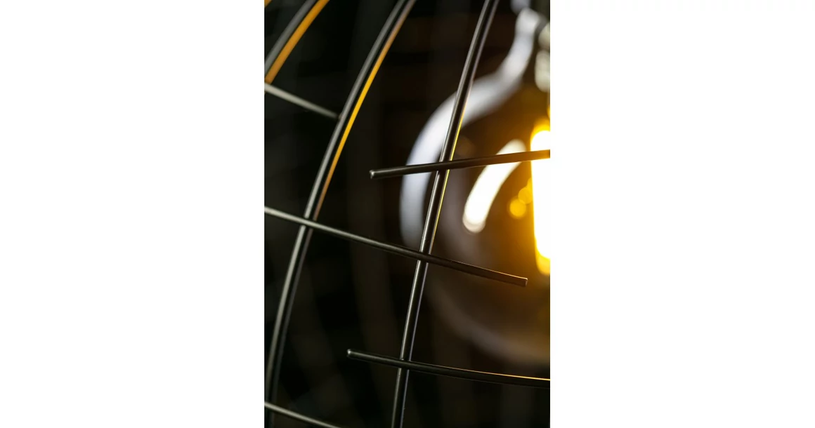 Kép 2/5 - Lámpa Mennyezeti lámpatest VIELA 2,6996,AC220-240V,50/60Hz,1*E27,IP20,átmérő 35cm,egyes,fekete