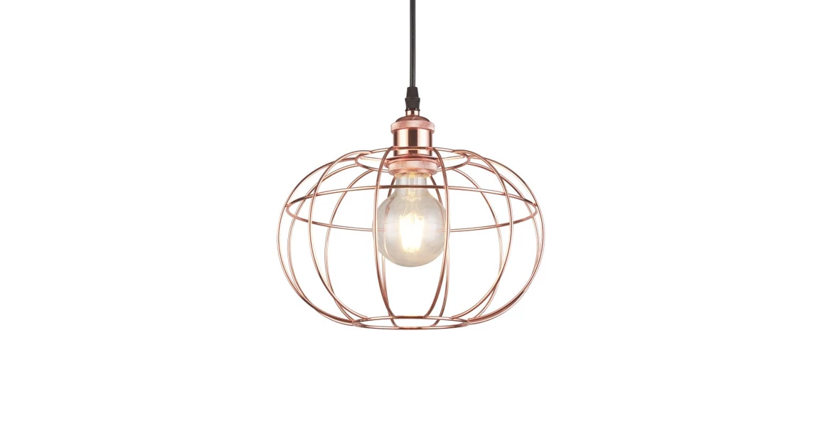 Kép 1/6 - Lámpa Mennyezeti lámpatest VIELA 4,7047,AC220-240V,50/60Hz,1*E27,IP20,átmérő 27,5CM,egyes,réz