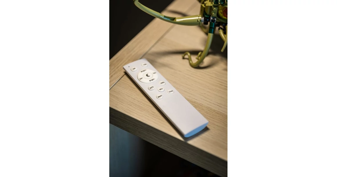 Kép 5/7 - Lámpa Állólámpa YORK 10W, 900lm, AC220-240V, 3 fokozatú fényerő, 3-CCT, távirányító ,PF>0,5, Ra>85, fehér