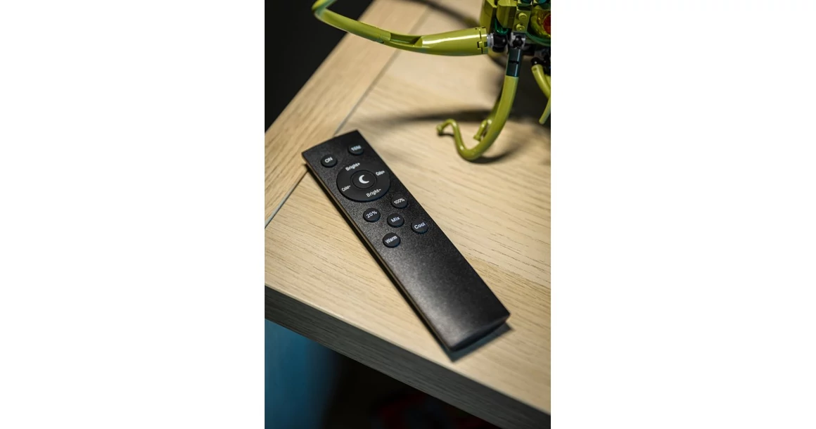 Kép 3/5 - Lámpa Állólámpa YORK 10W, 900lm, AC220-240V, 3 fokozatú fényerő, 3-CCT, távirányító ,PF>0,5, Ra>85, fekete