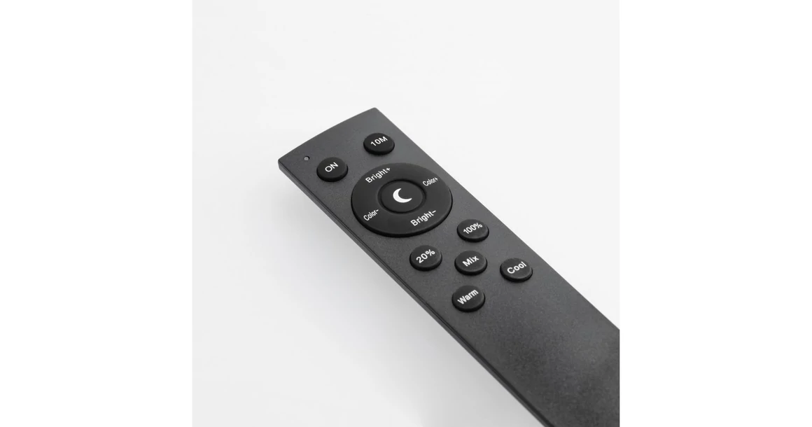 Kép 4/5 - Lámpa Állólámpa YORK 10W, 900lm, AC220-240V, 3 fokozatú fényerő, 3-CCT, távirányító ,PF>0,5, Ra>85, fekete