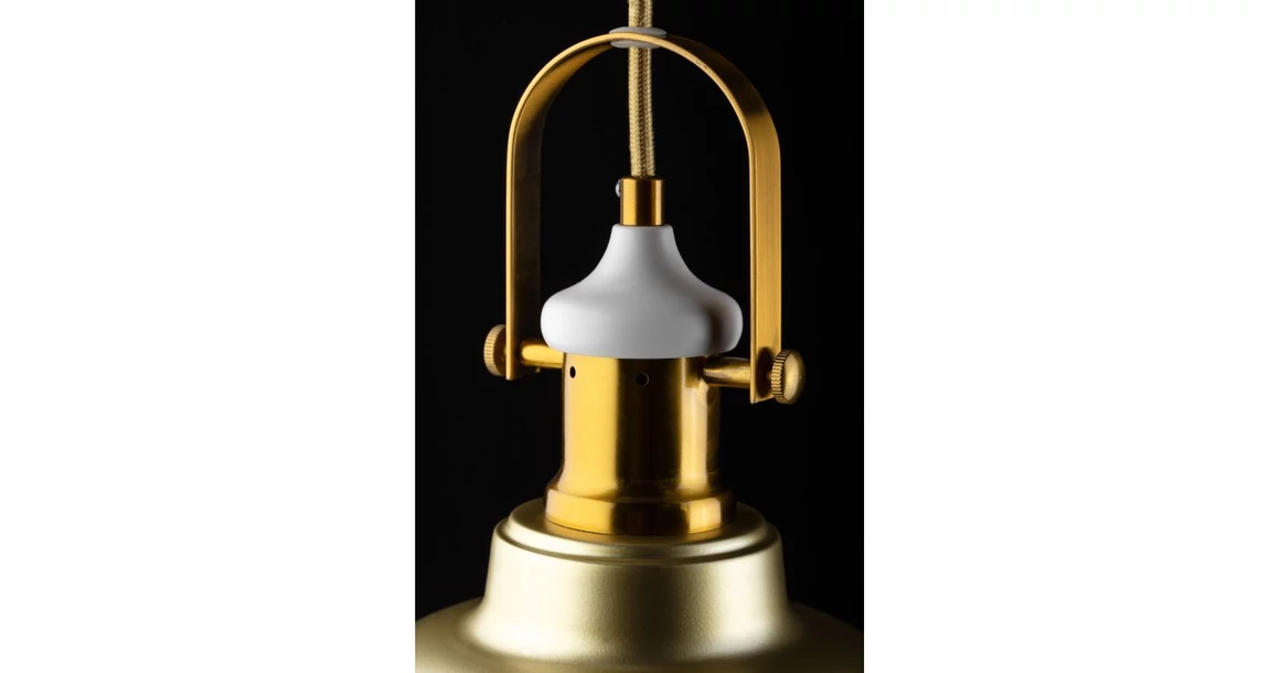 Kép 3/5 - Lámpa Mennyezeti lámpatest ZENIT II,4043,AC220-240V,50/60Hz,1*E27, IP20,átmérő22,5CM,egy, arany