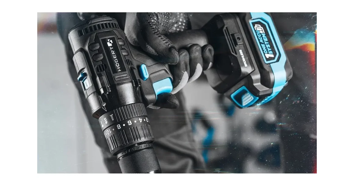 Kép 7/7 - Högert HT2E221-0PD ütvefúró - csavarbehajtó, 18V,  50Nm, dobozban