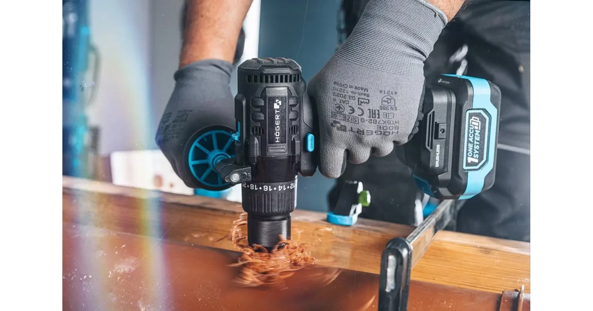 Kép 4/5 - Högert HT2E222-0DD fúró - csavarbehajtó, 18V, 50Nm, dobozban