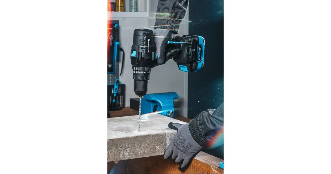 Kép 7/9 - Högert HT2E224-0DD ütvefúró - csavarbehajtó, 18V, 100Nm, dobozban