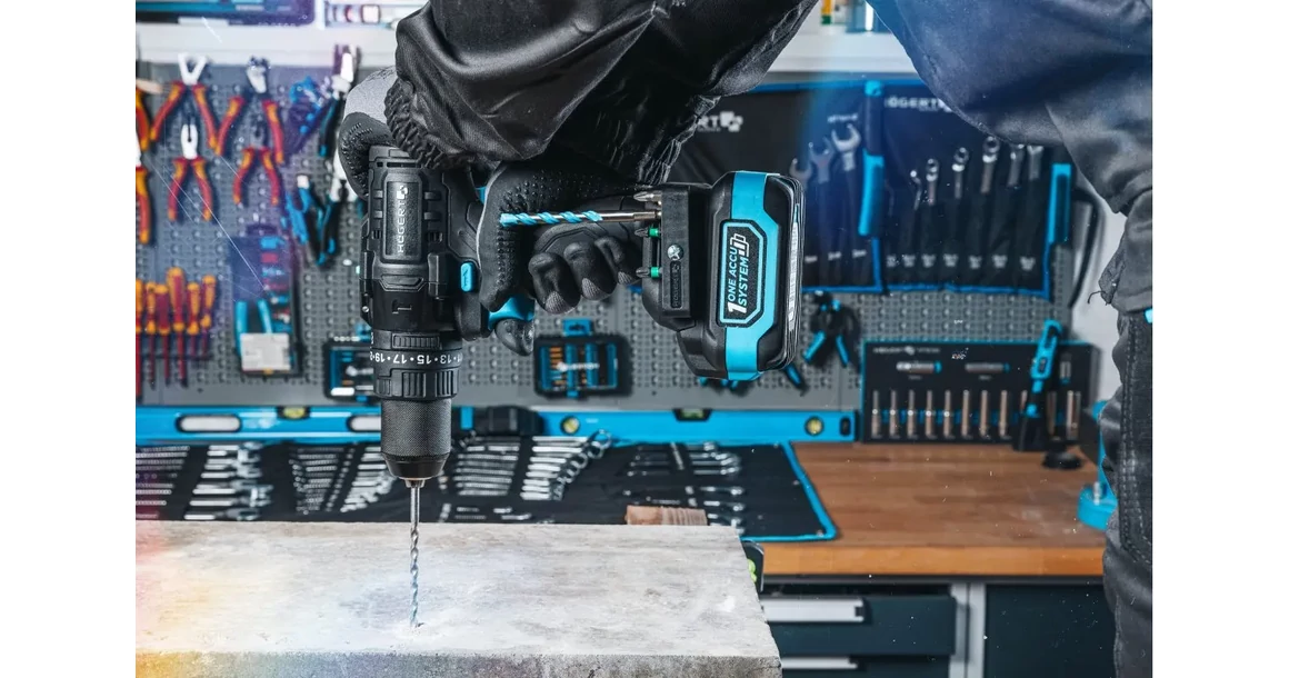 Kép 8/9 - Högert HT2E224-0DD ütvefúró - csavarbehajtó, 18V, 100Nm, dobozban