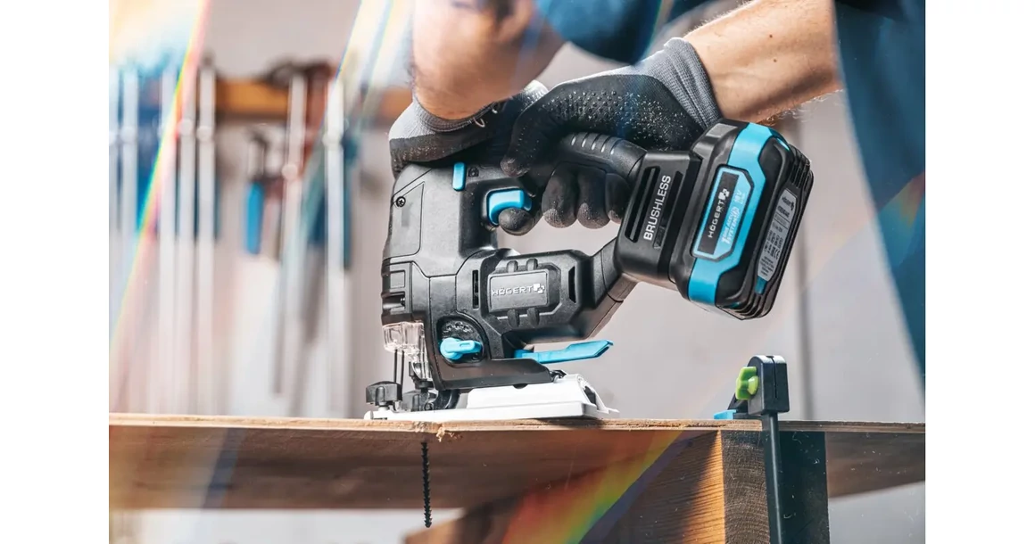 Kép 8/13 - Högert HT2E233-0JS dekopír fűrész, 18V, dobozban