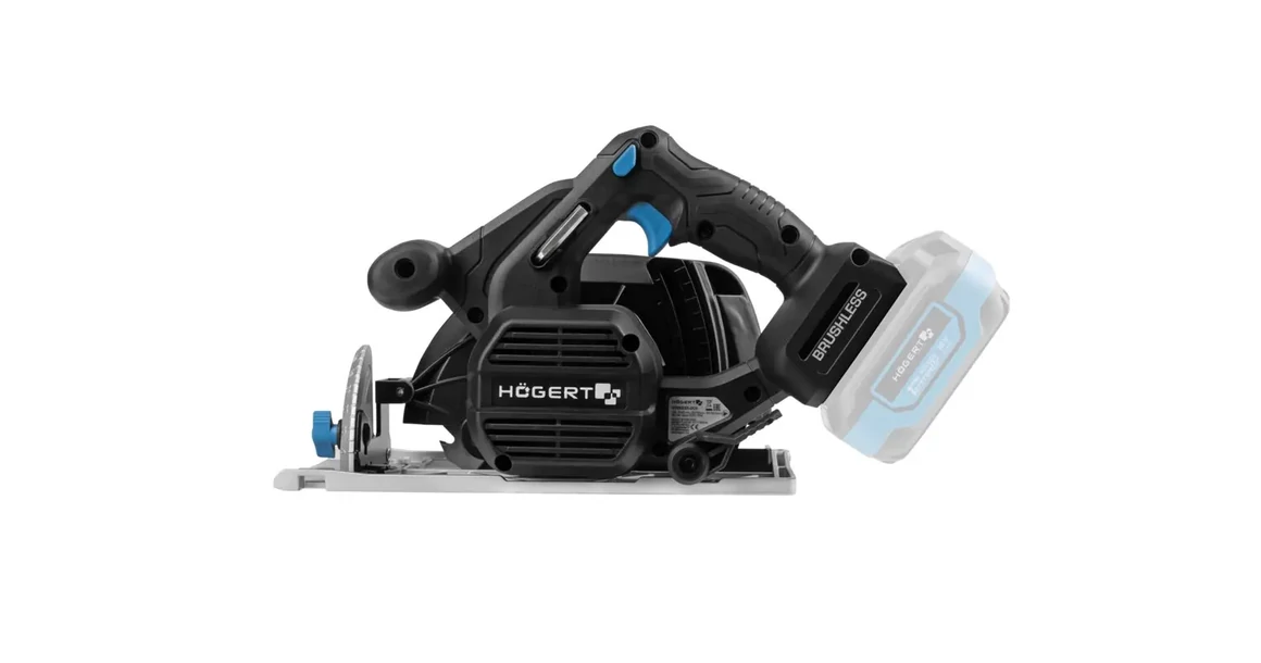 Kép 15/16 - Högert HT2E235-0CS körfűrész, 165mm, 18V, dobozban