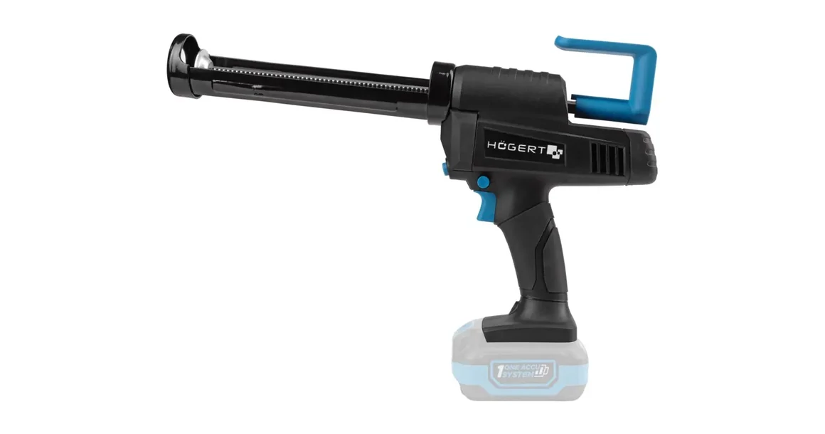 Kép 1/7 - Högert HT2E236-0CG szilikon kinyomó, 18V, 300ml hez, dobozban