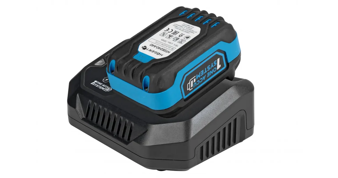 Kép 2/7 - Högert HT2E242-C40 akkumulátor töltő 18V, 4Ah, dobozban