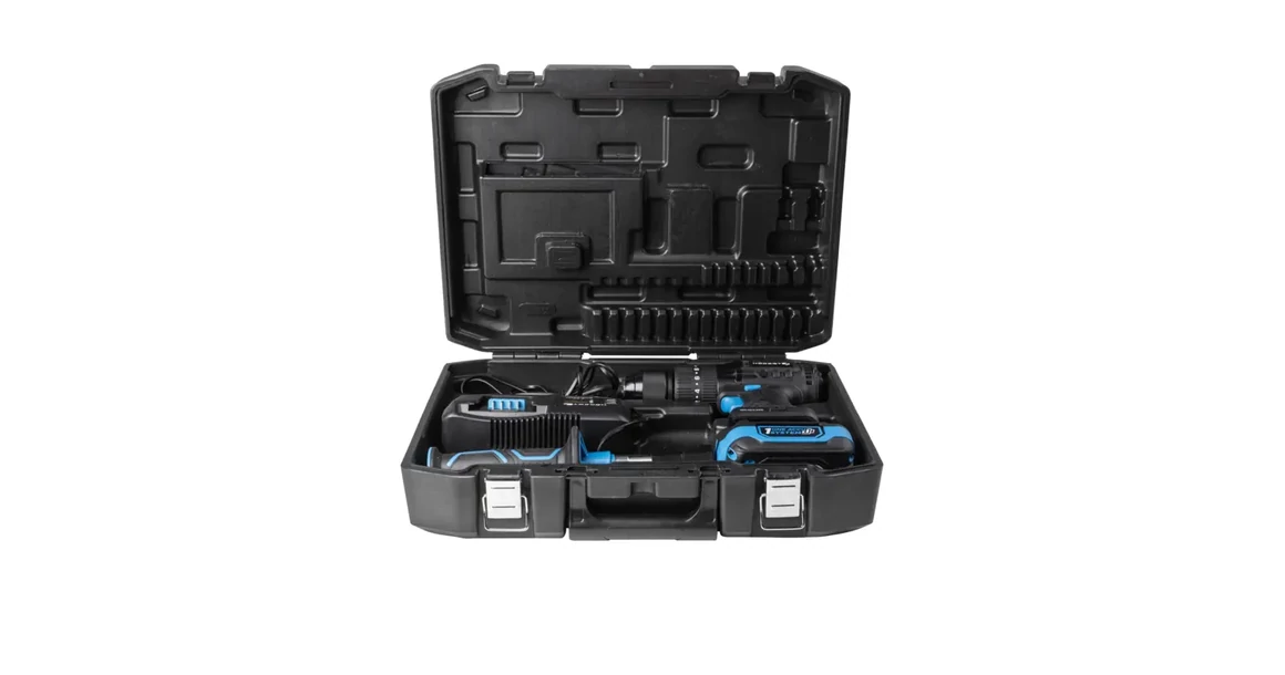 Kép 10/11 - Högert HT2E247-B14PD ütvefúró - csavarbehajtó, 18V,  80Nm, dobozban