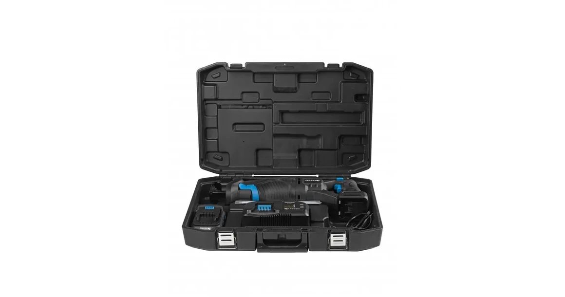 Kép 9/9 - Högert HT2E252-B14RS orrfűrész szett, 18V, akkuval, töltővel, kofferben