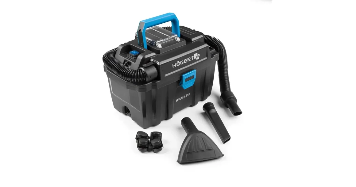 Kép 20/20 - Högert HT2E256-0VC száraz és nedves porszívó 18V, 10l, dobozban