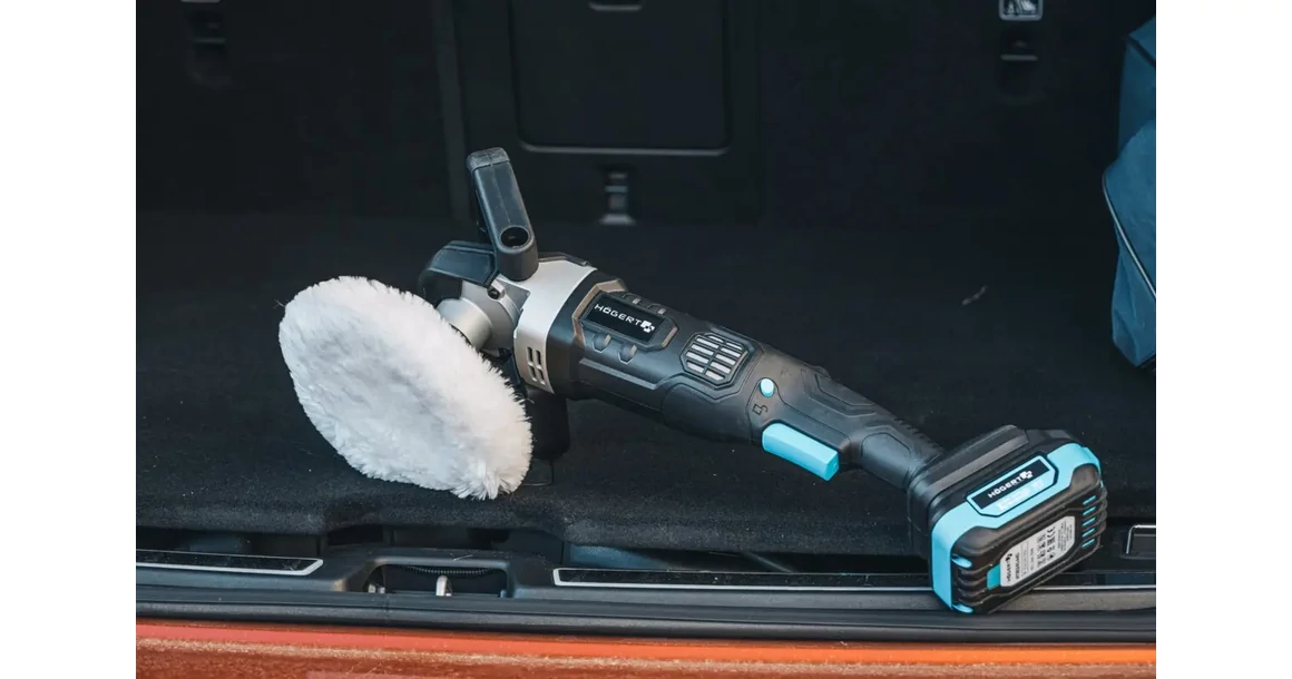 Kép 5/15 - Högert HT2E267-0P polírozó gép, 18V, dobozban