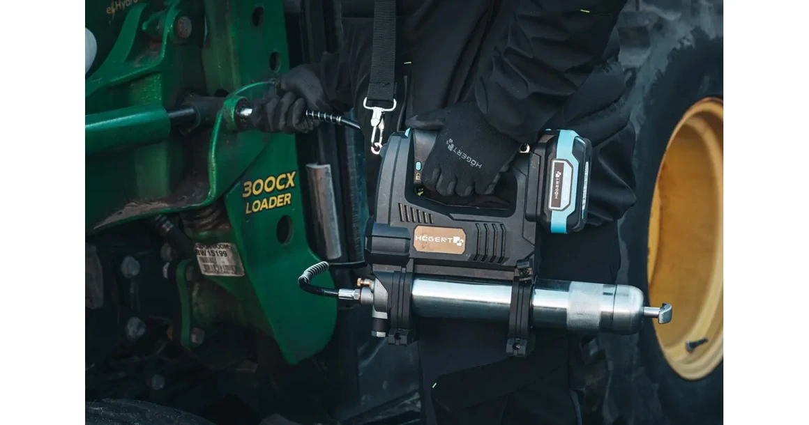 Kép 2/19 - Högert HT2E270-0GG zsírzófisztoly 18V, 410ml, dobozban