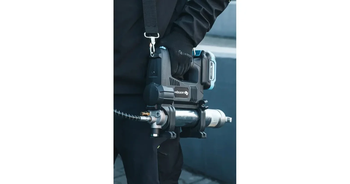 Kép 5/19 - Högert HT2E270-0GG zsírzófisztoly 18V, 410ml, dobozban