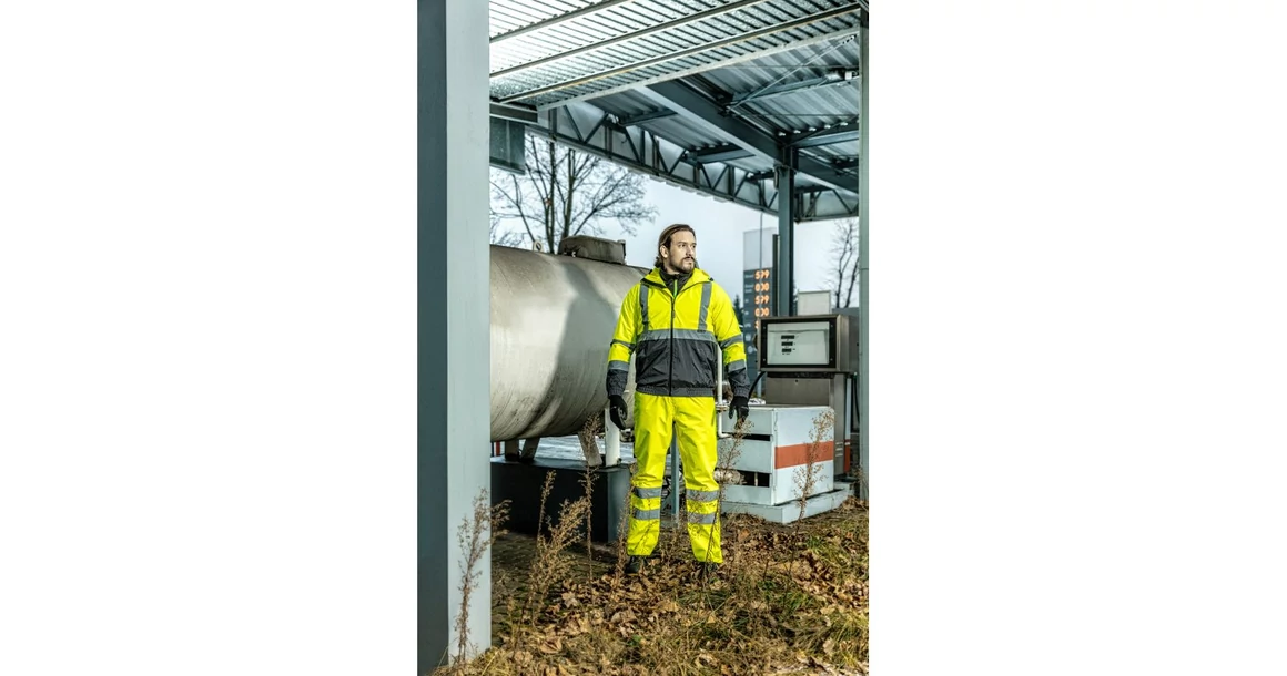 Kép 4/7 - Munkaruha Högert NIMS Láthatósági bomberdzseki, sárga 3XL