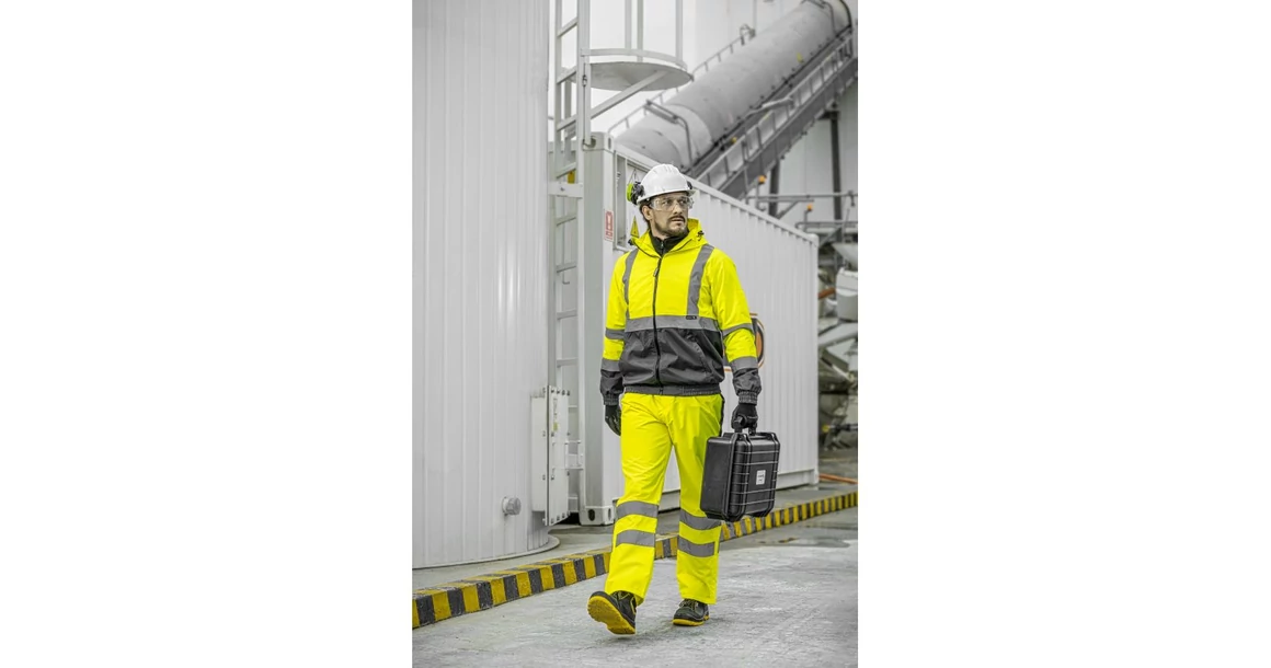 Kép 6/7 - Munkaruha Högert NIMS Láthatósági bomberdzseki, sárga 3XL