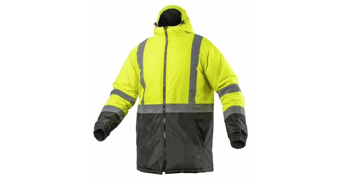 Kép 2/7 - Munkaruha Högert LEDA Szigetelt téli sárga, láthatósági dzseki, S
