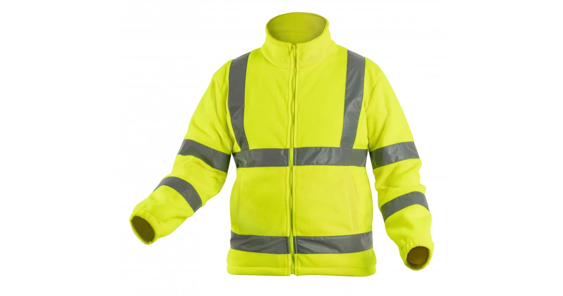 Kép 1/4 - Munkaruha Högert ALAND Polár láthatósági pulóver, sárga, S