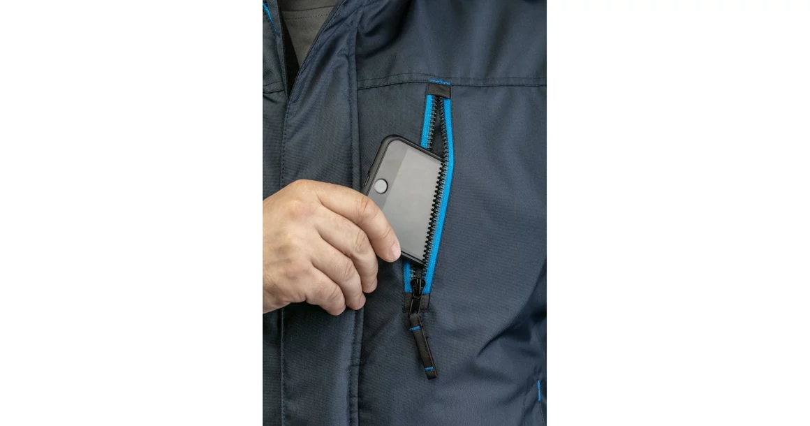 Kép 4/7 - Munkaruha Högert REN Bélelt kabát, sötétkék, S