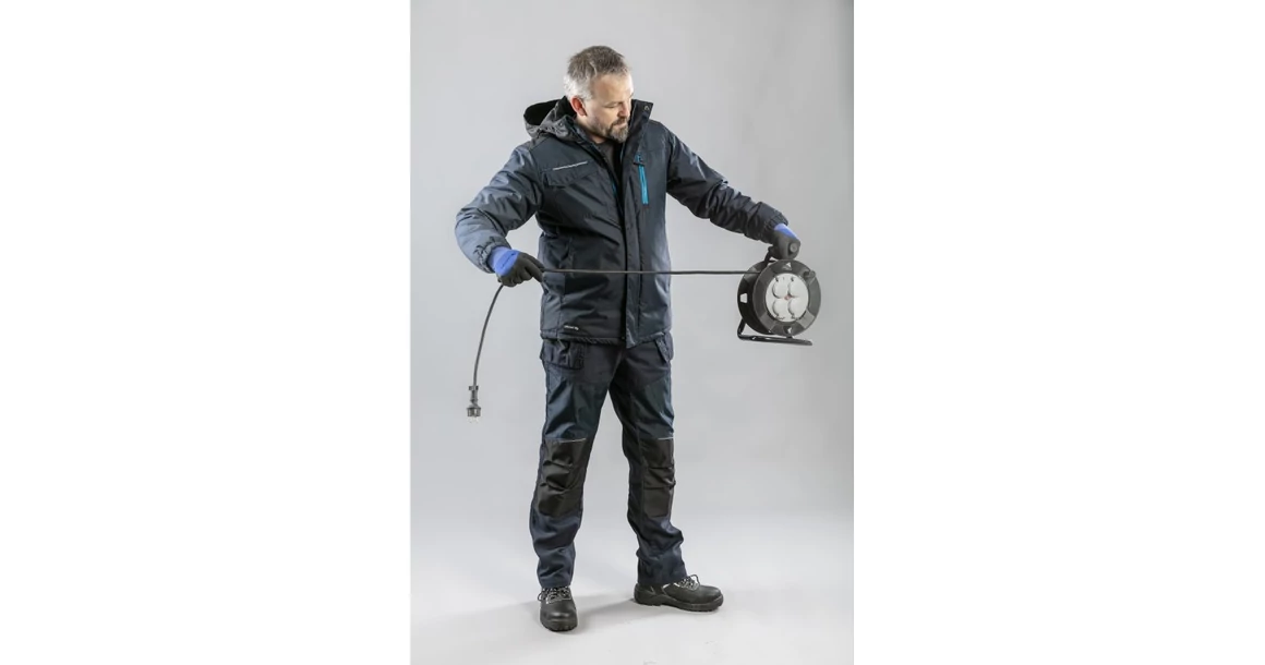 Kép 6/7 - Munkaruha Högert REN Bélelt kabát, sötétkék, S