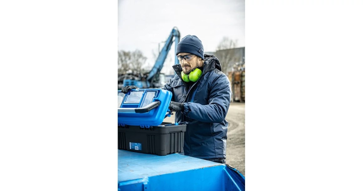 Kép 7/7 - Munkaruha Högert REN Bélelt kabát, sötétkék, S