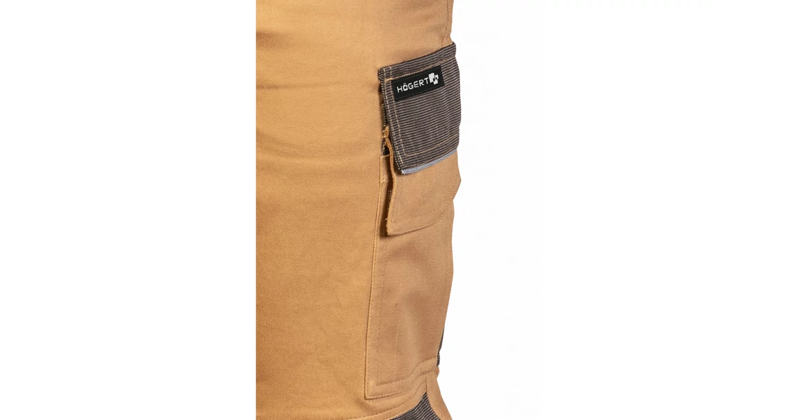 Kép 11/11 - Munkaruha Högert EDGAR II Munkavédelmi nadrág, bézs, S