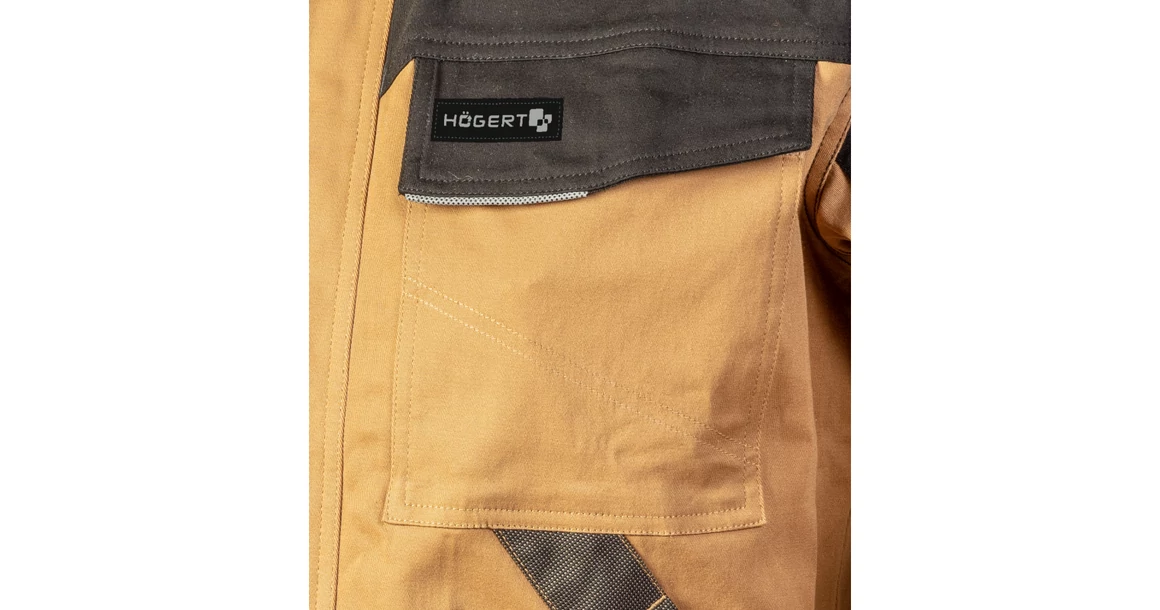 Kép 9/12 - Munkaruha Högert EDGAR Munkavédelmi kabát, bézs, S