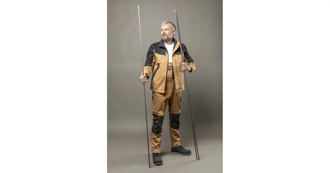 Kép 4/12 - Munkaruha Högert EDGAR Munkavédelmi kabát, bézs, S