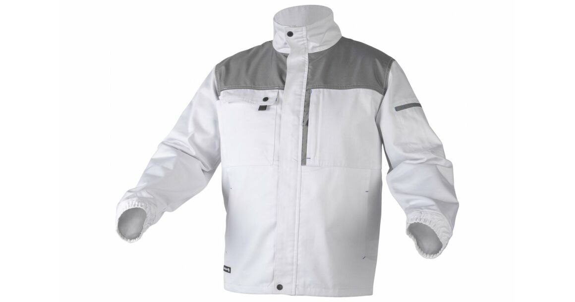 Kép 1/8 - Munkaruha Högert SALM Munkavédelmi kabát, világosszürke, S