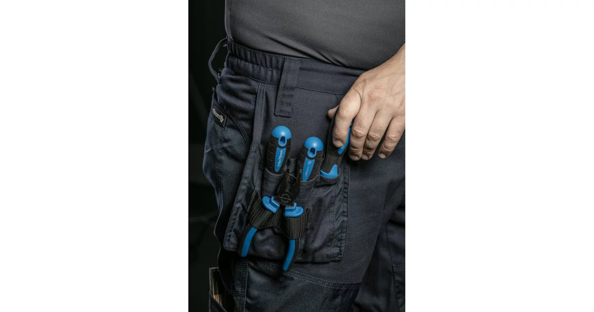 Kép 12/13 - Munkaruha Högert NEKAR Lengozsebes nadrág, sötétkék, S